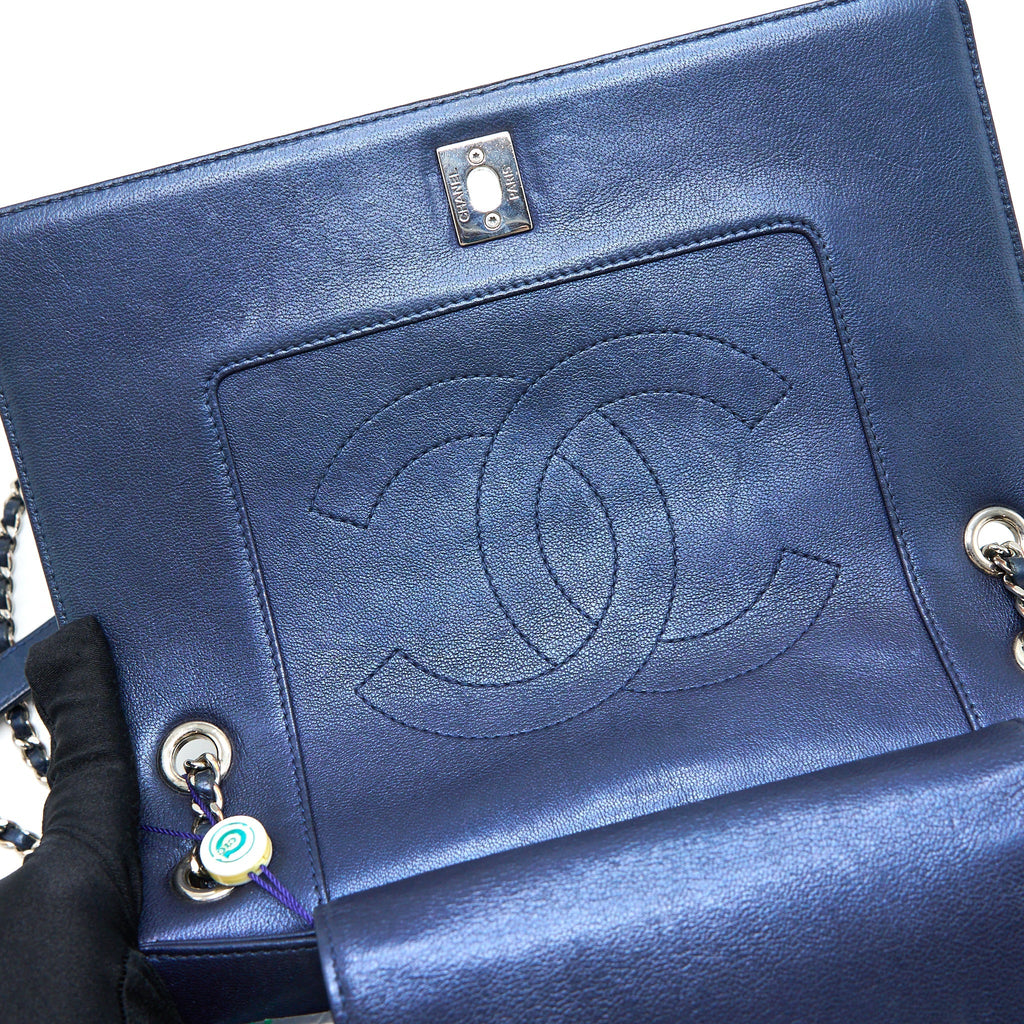 Chanel Mademoiselle Flap Bag Lambskin Navy