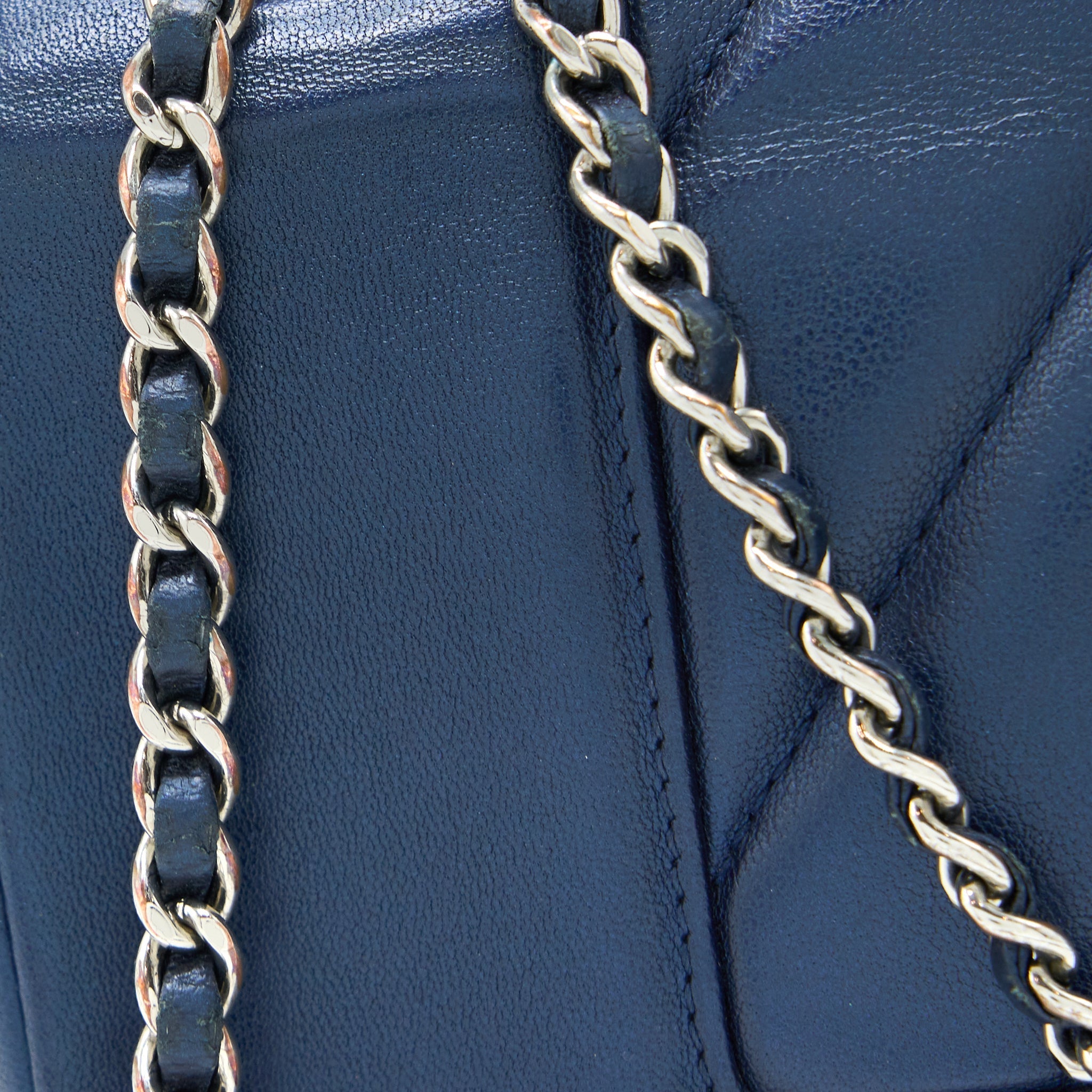 Chanel Mademoiselle Flap Bag Lambskin Navy