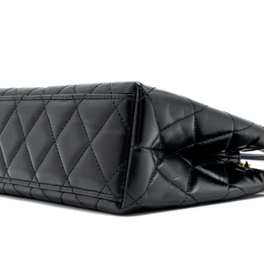Chanel 23k Mini Shopping Tote Calfskin Black (Microchip)