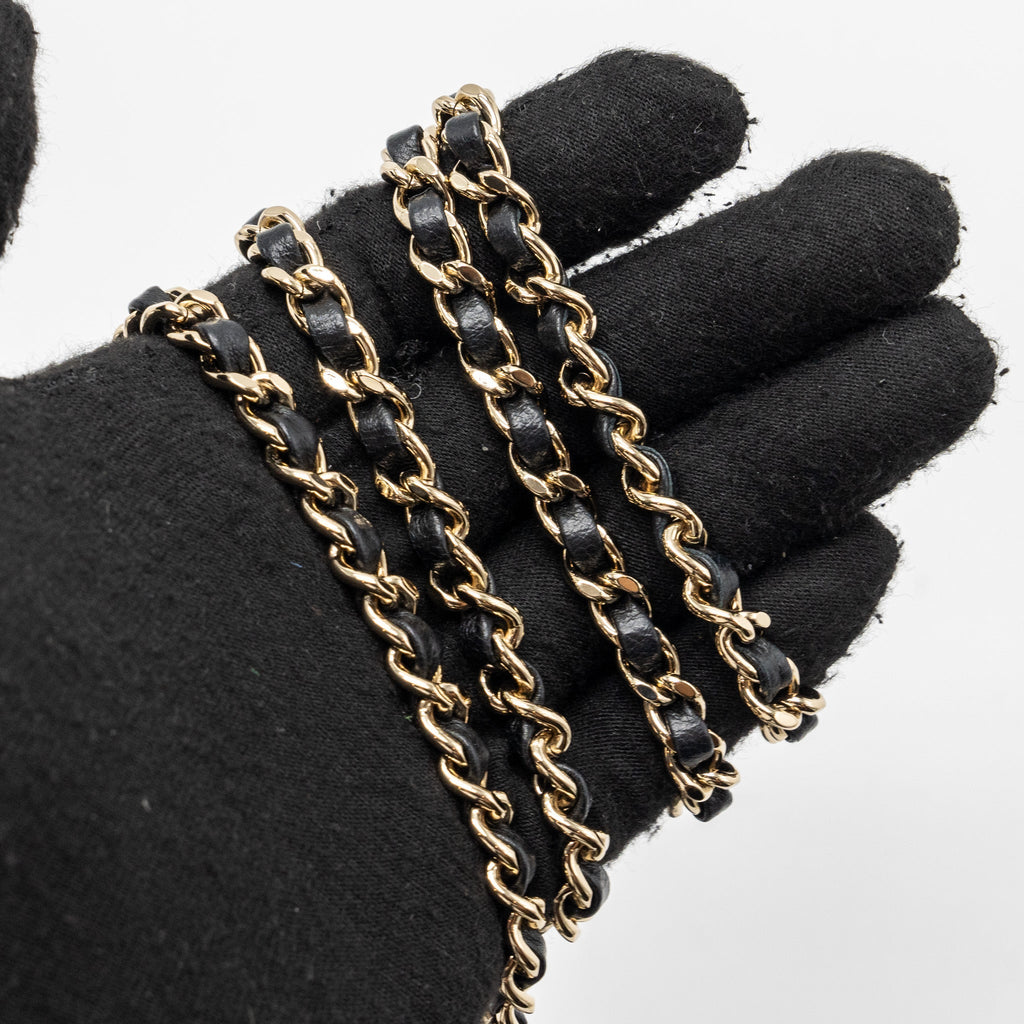 Chanel Top Handle Mini Rectangular Lambskin Black L(Microchip)