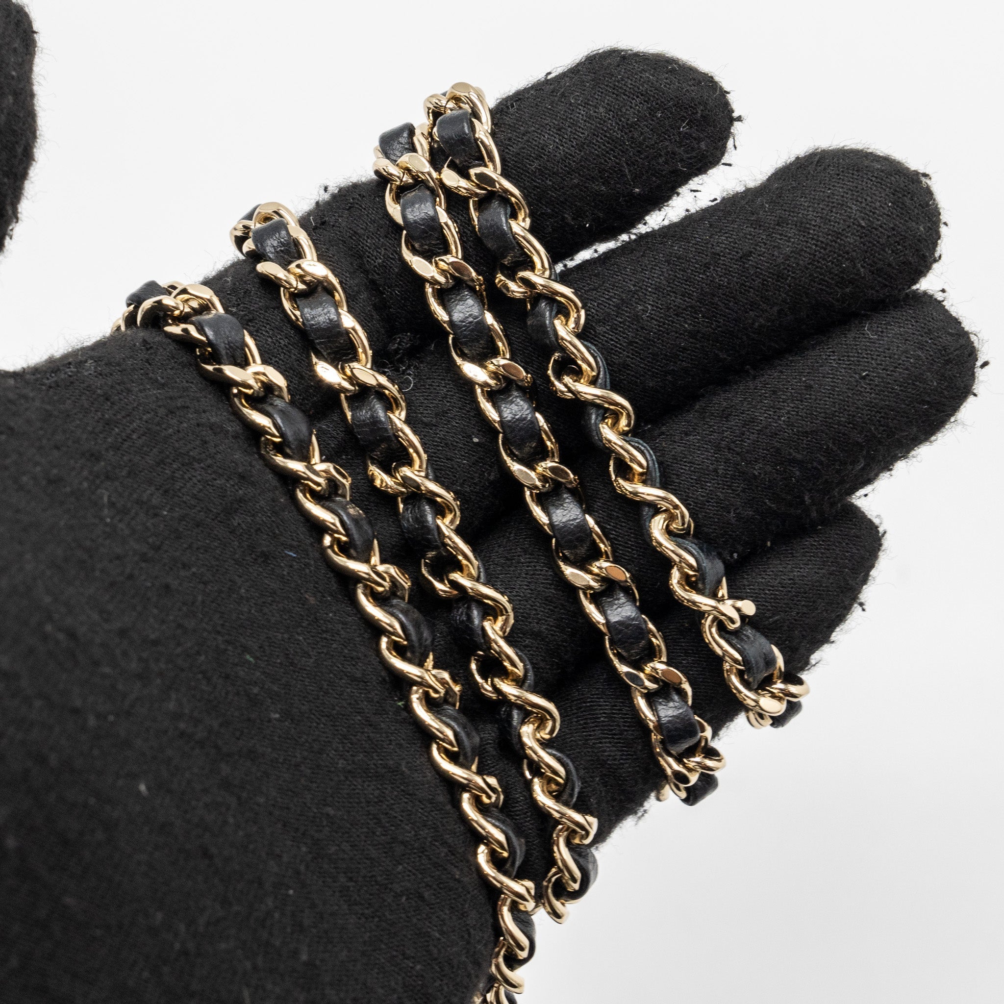 Chanel Top Handle Mini Rectangular Lambskin Black L(Microchip)