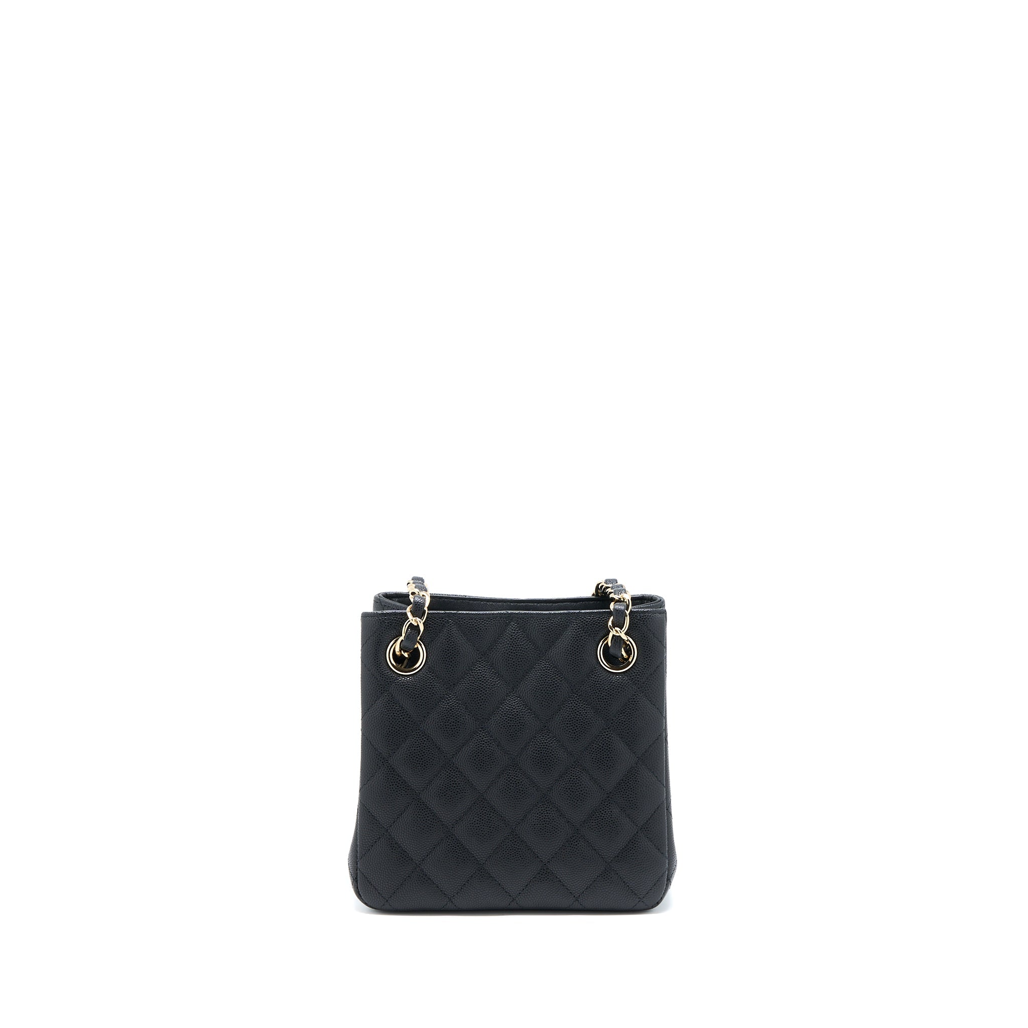 Chanel 22S Mini Bucket Bag Caviar Black L (Microchip)