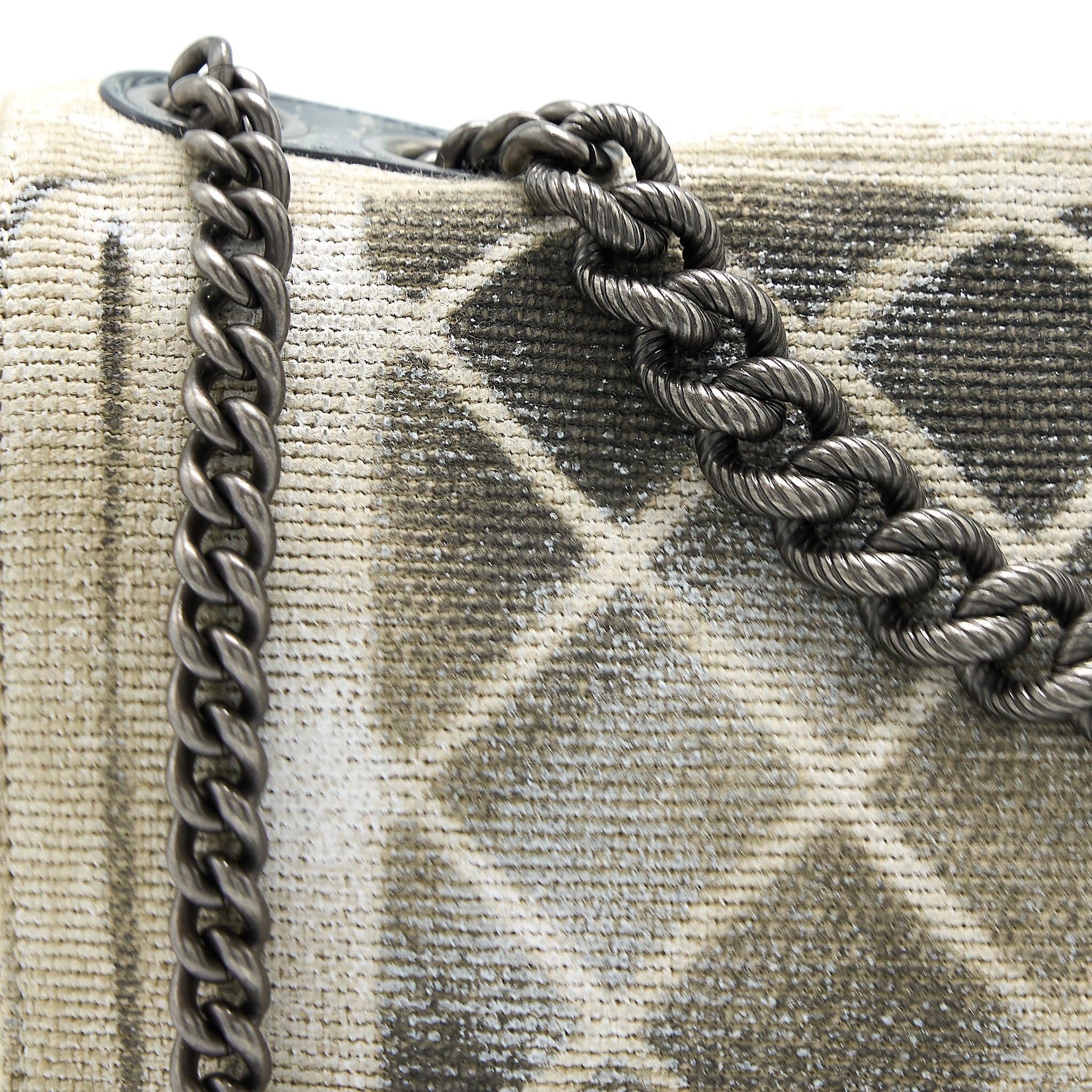 Chanel Graffiti Bag Fabric Multicolour Ruthenium