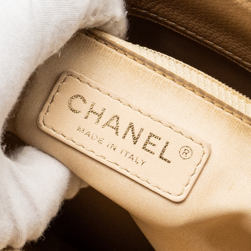Chanel Grand Shopping Tote Bag Caviar Beige