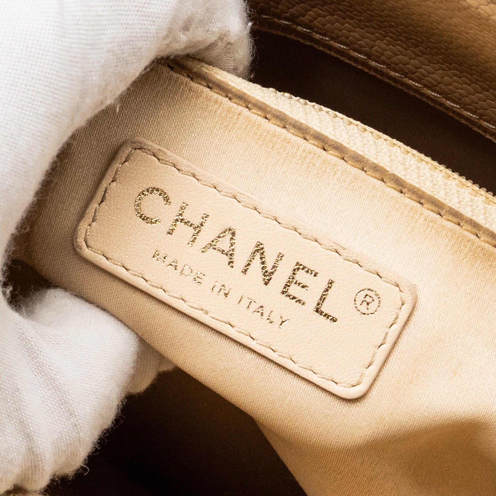 Chanel Grand Shopping Tote Bag Caviar Beige
