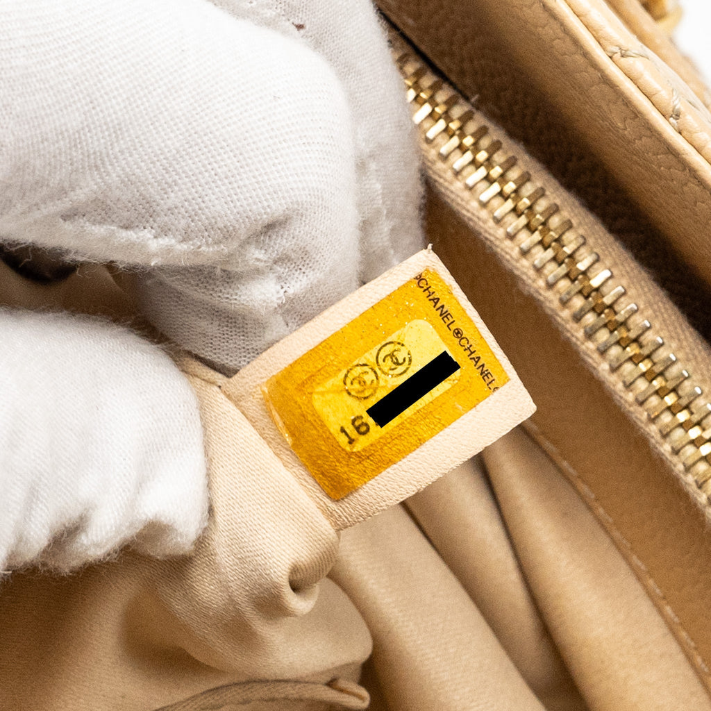 Chanel Grand Shopping Tote Bag Caviar Beige