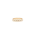 Chanel Size 48 Mini Version Coco Crush Ring Quilted Motif 18k Beige Gold