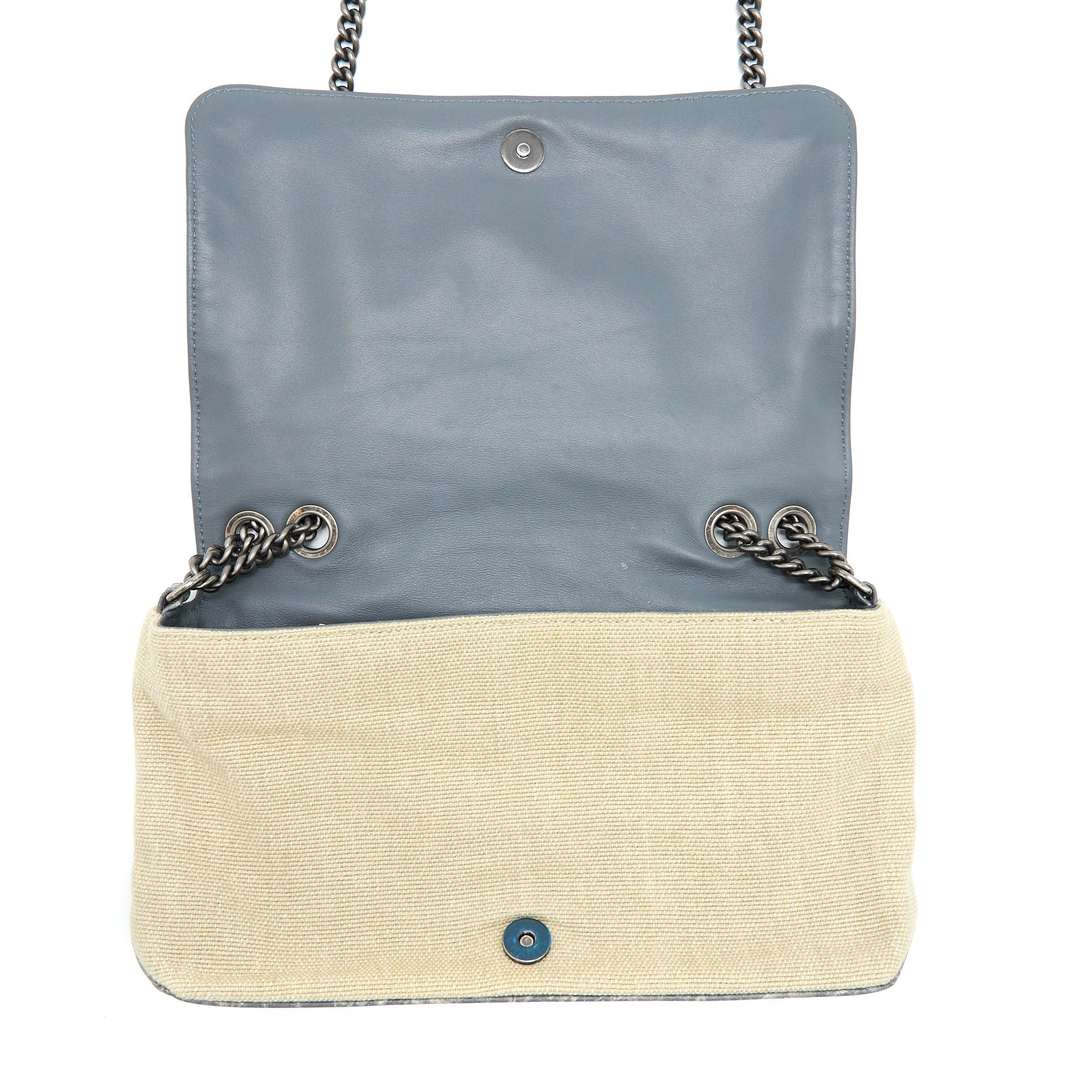 Chanel Graffiti Bag Fabric Multicolour Ruthenium