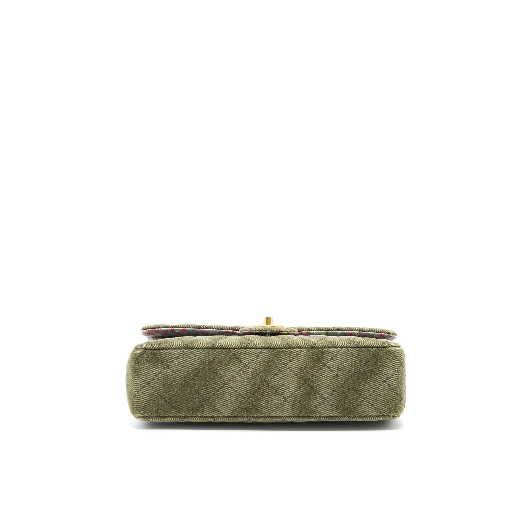 Chanel Cuba Charms Classic double flap Bag Canvas Green