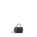 Chanel top handle mini zipper soft Vanity with chain Caviar black