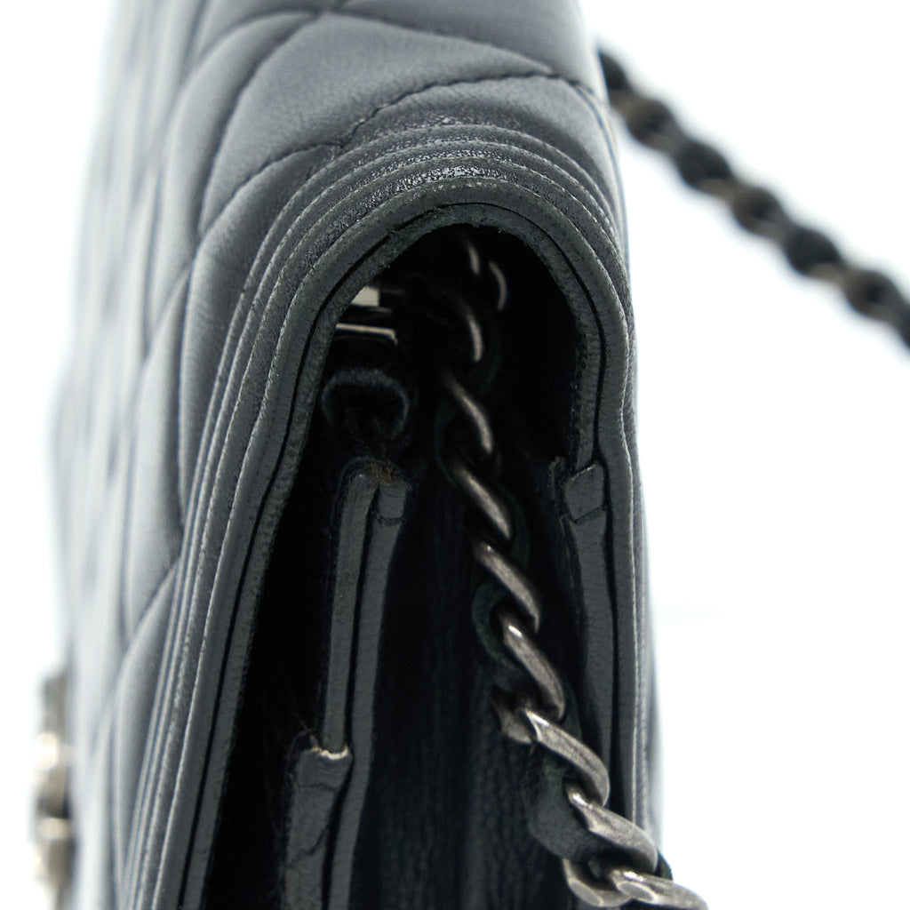 Chanel Boy Wallet On Chain Lambskin Black
