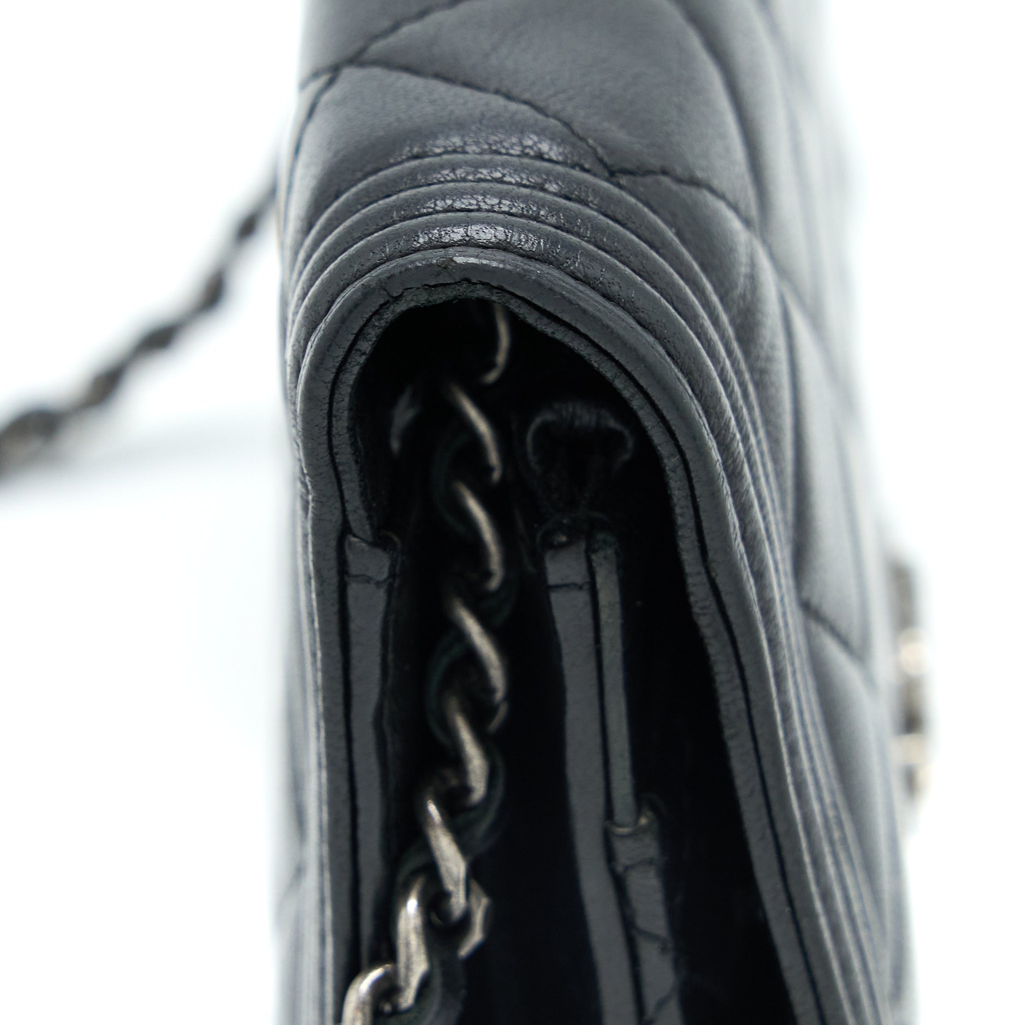 Chanel Boy Wallet On Chain Lambskin Black
