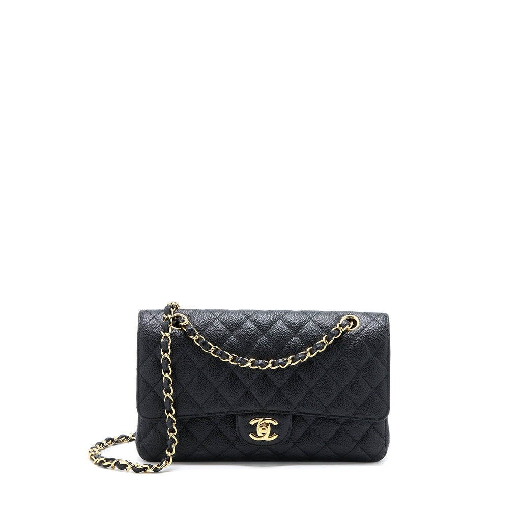 Chanel Medium Classic Double Flap Bag Caviar Black