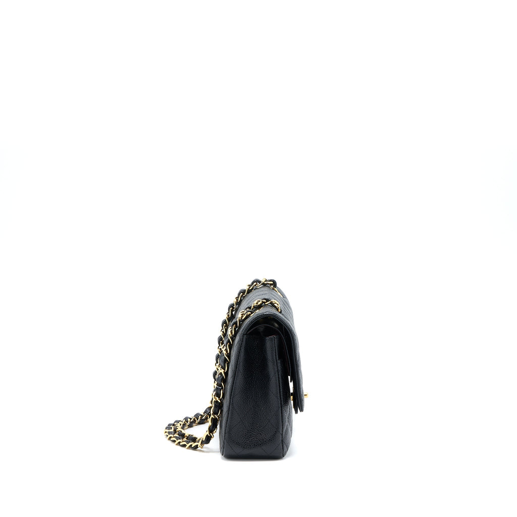 Chanel Medium Classic Double Flap Bag Caviar Black