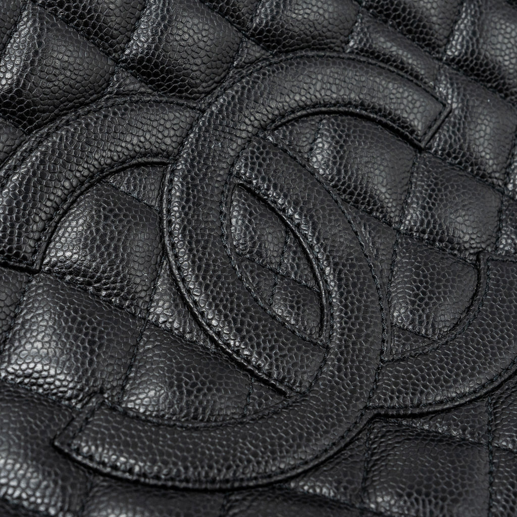Chanel grand shopping tote caviar black