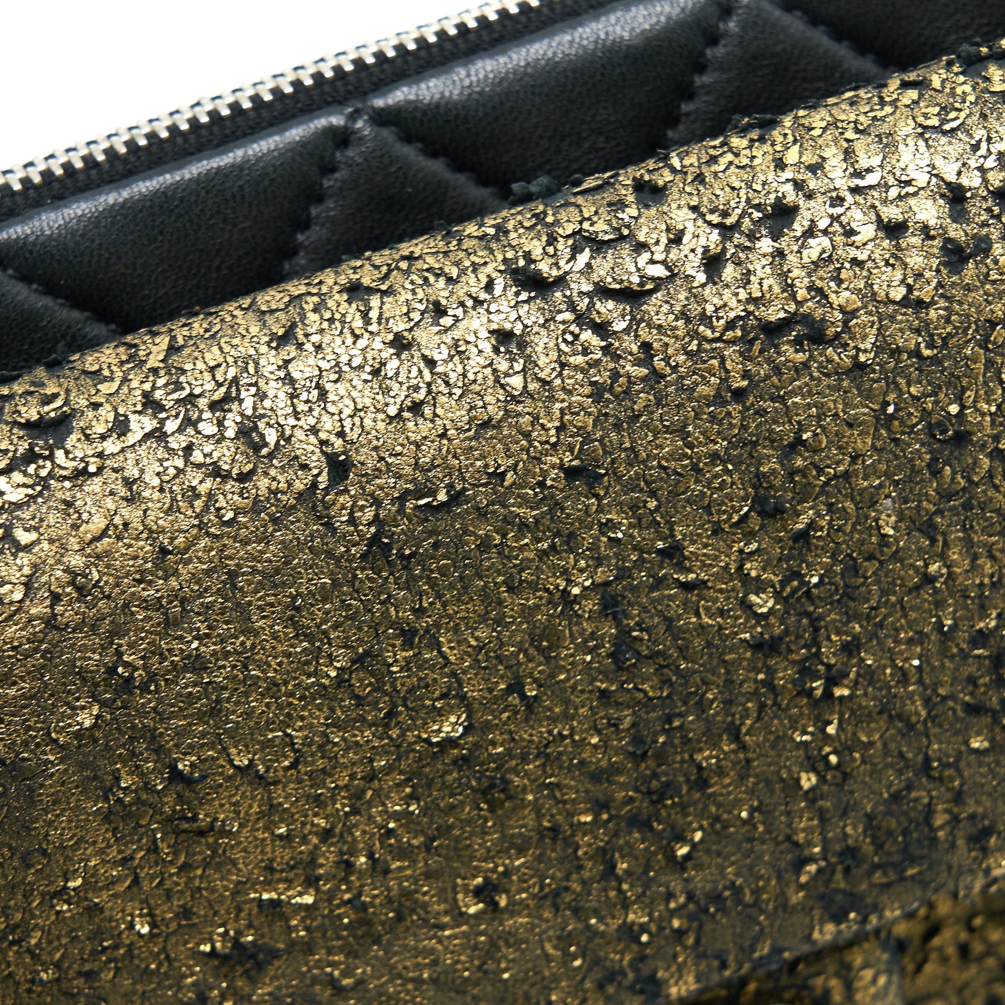 Chanel 12A Evening Bag Lambskin Black/Gold