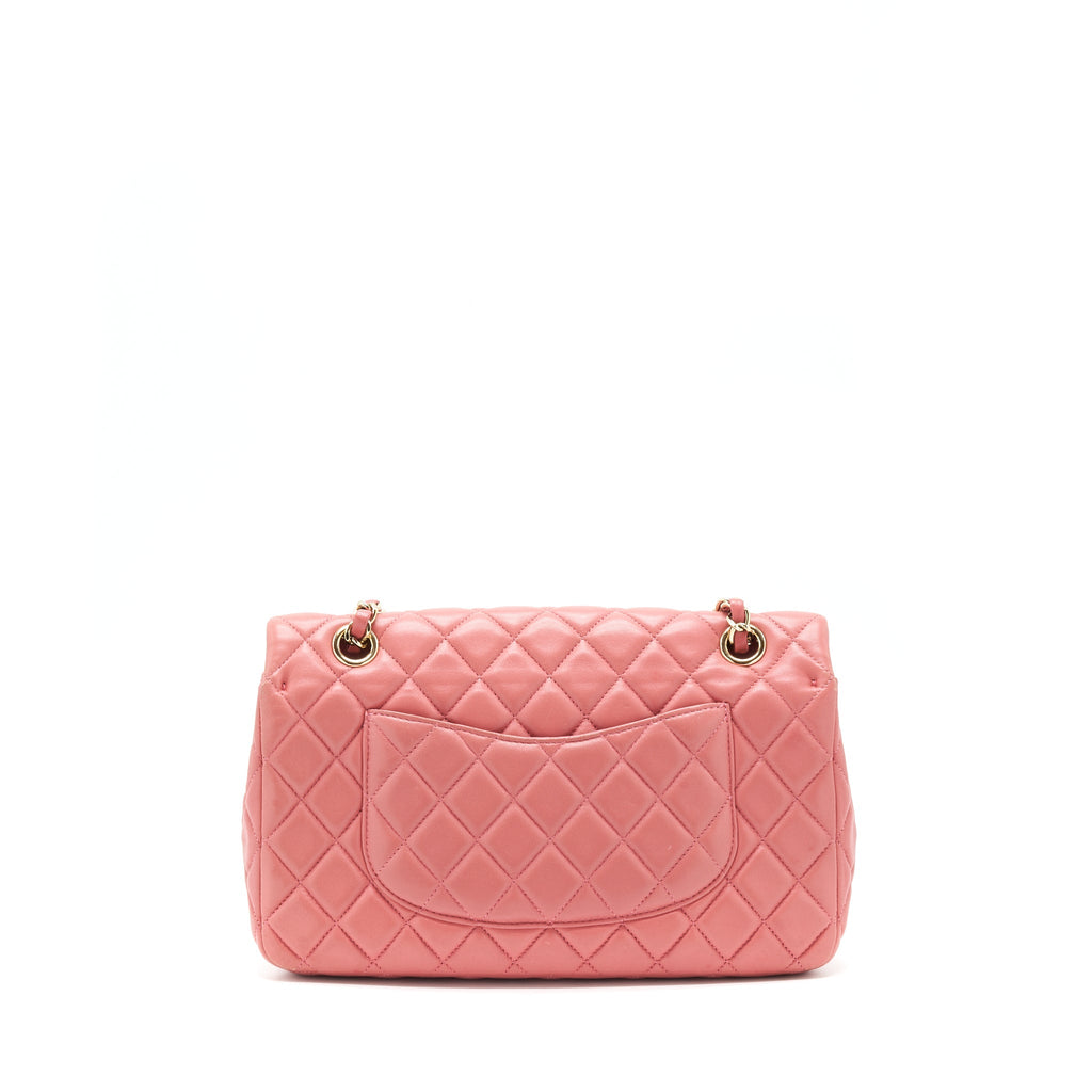 Chanel Limited charm Flap bag Lambskin pink L