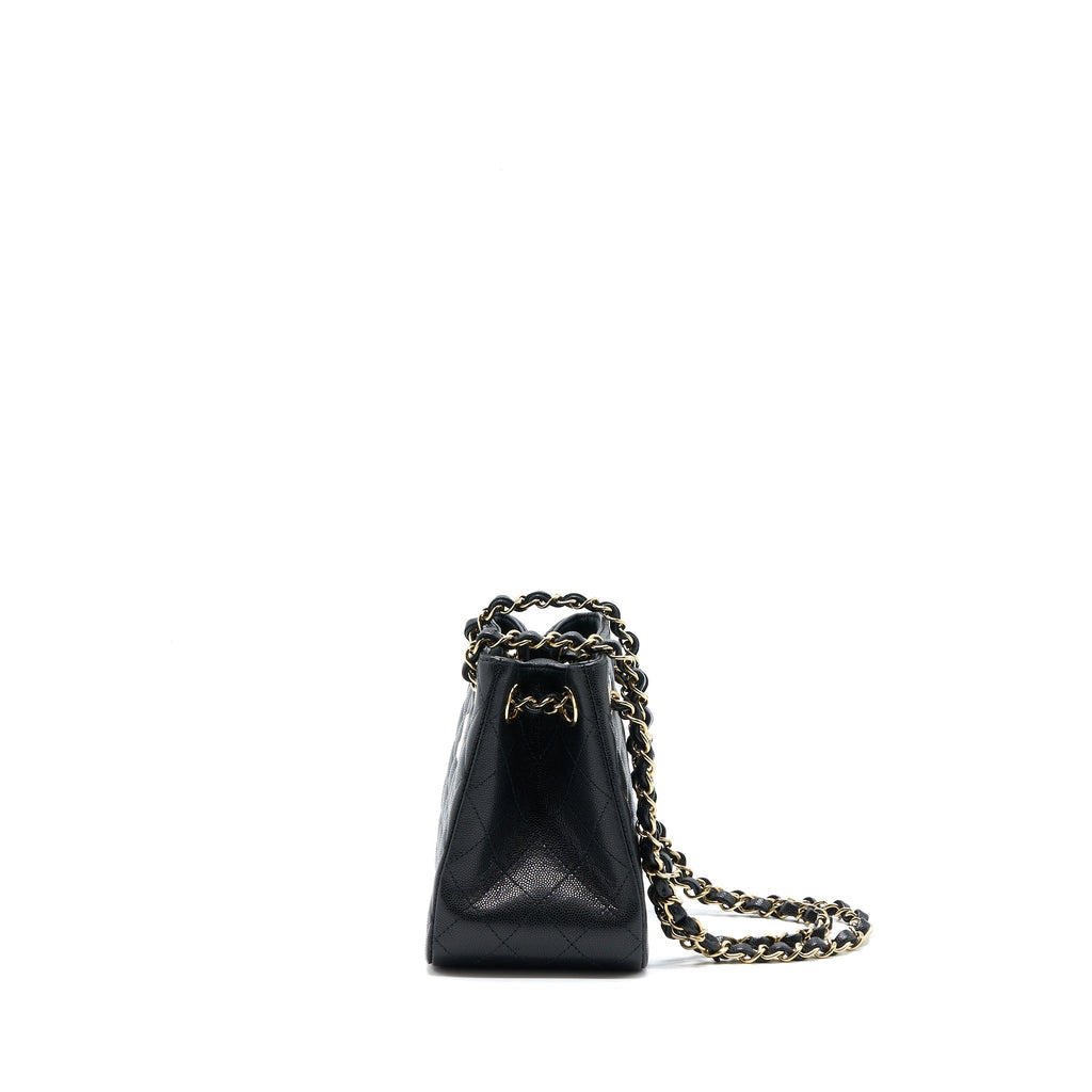 Chanel Mini Bucket Tote Bag Caviar Black L (Microchip)