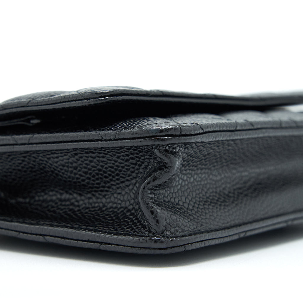 Chanel Classic Wallet On Chain Caviar Black
