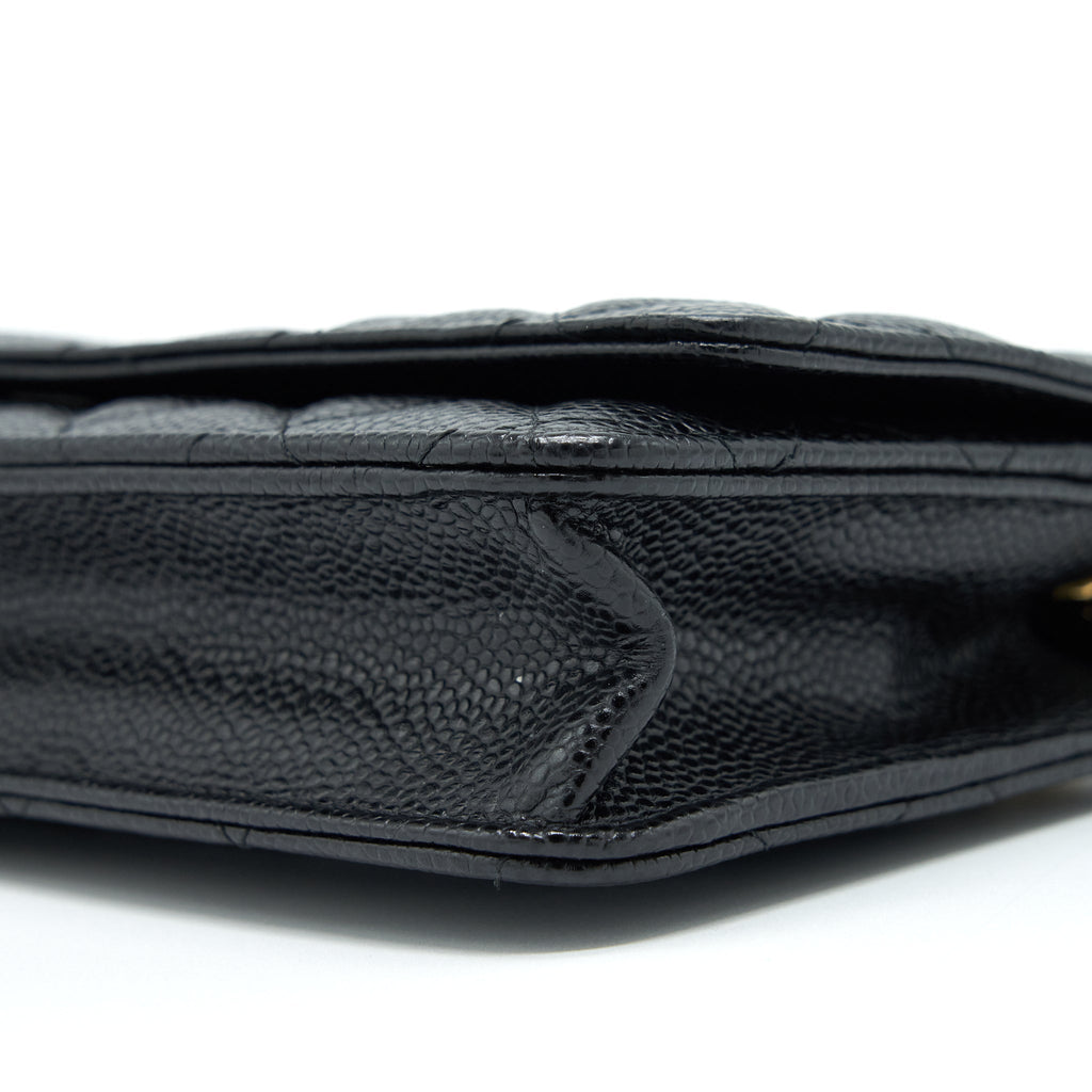Chanel Classic Wallet On Chain Caviar Black