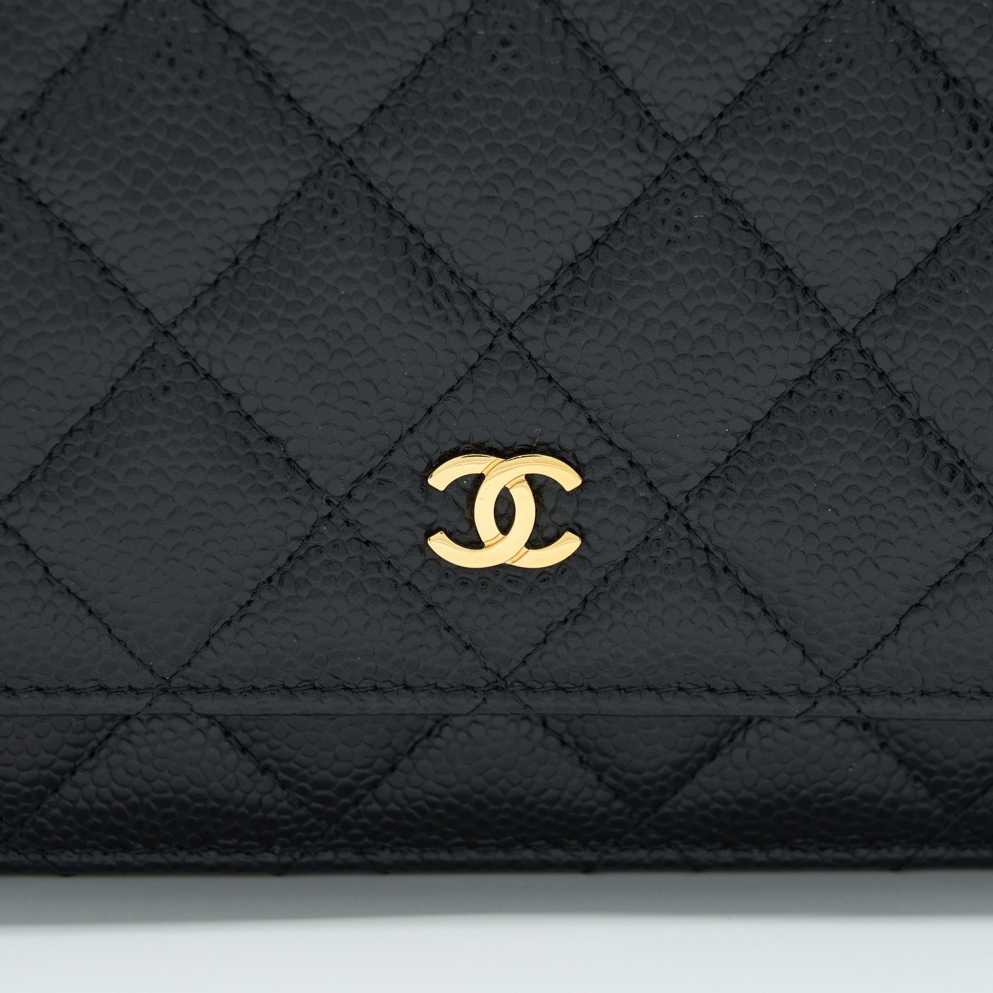 Chanel Classic Wallet On Chain Caviar Black