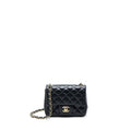 Chanel Mini Square Flap Bag Lambskin Black L (Microchip)