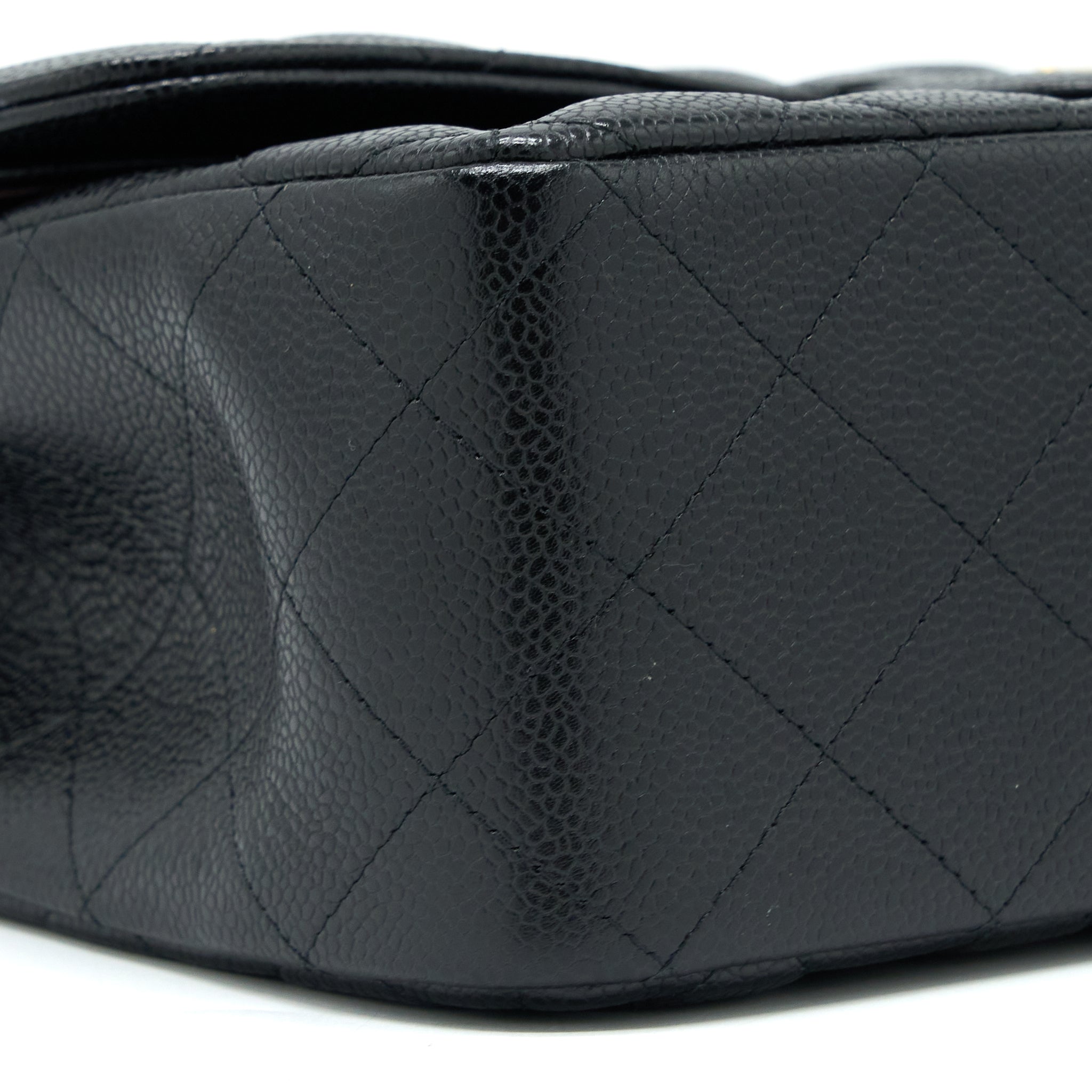 Chanel Classic Jumbo Double Flap Bag Caviar Black