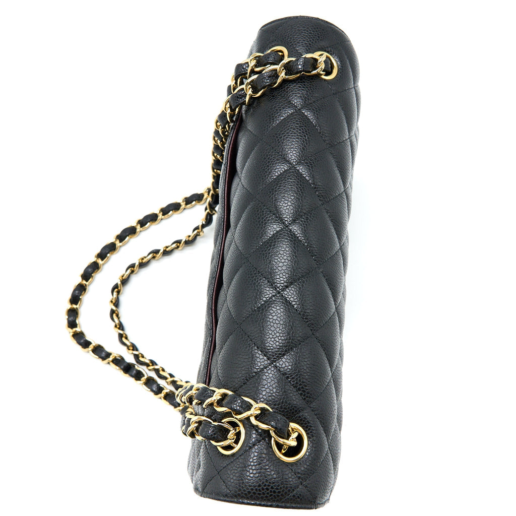 Chanel Classic Jumbo Double Flap Bag Caviar Black