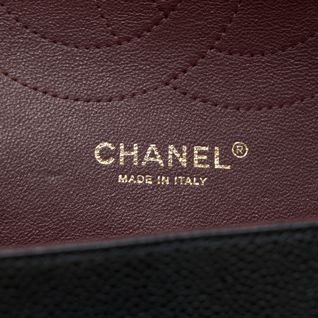 Chanel Classic Jumbo Double Flap Bag Caviar Black