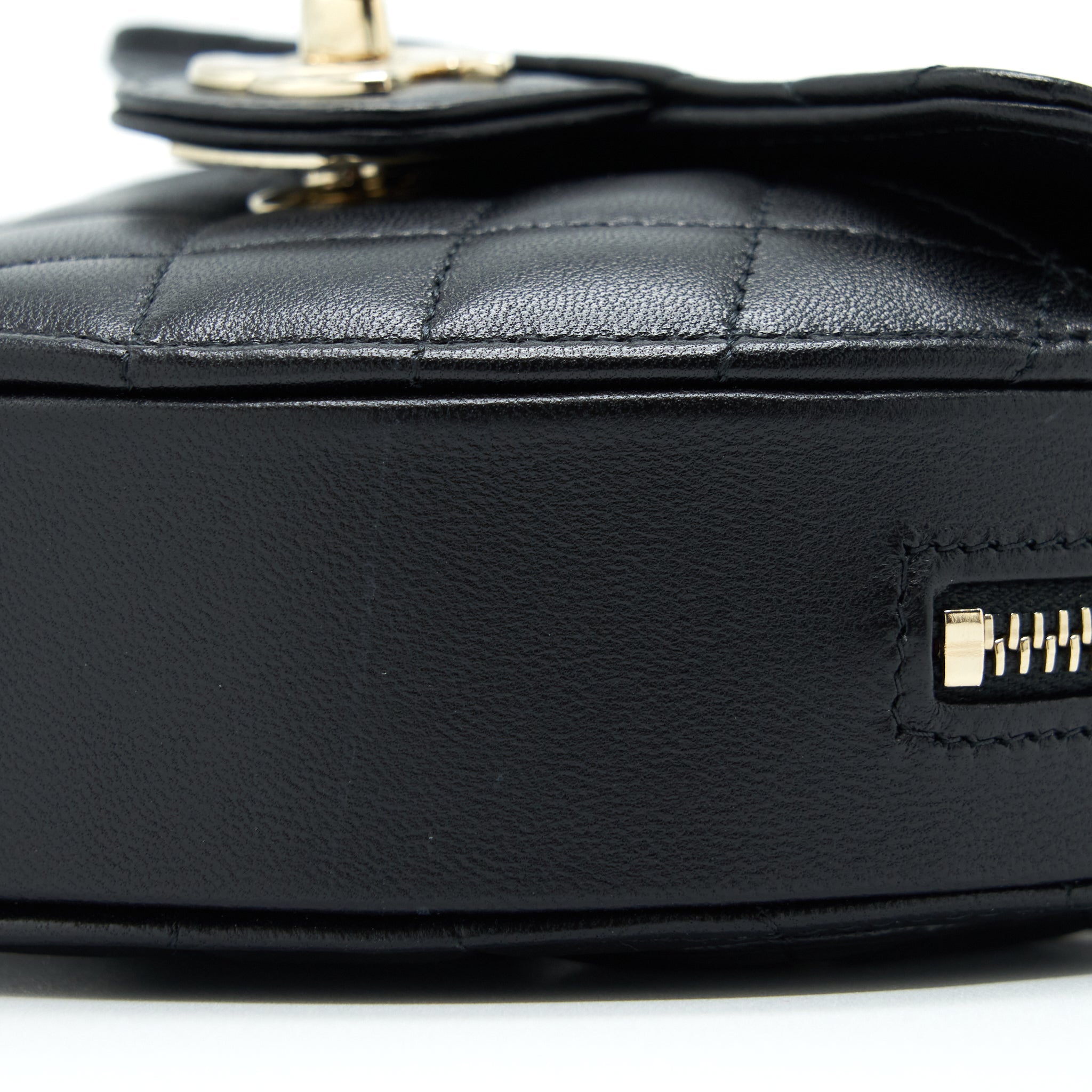 Chanel 22S Small Heart Bag Lambskin Black L