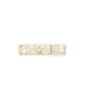 Chanel Letter/Star Brooch Crystal Light Gold Tone