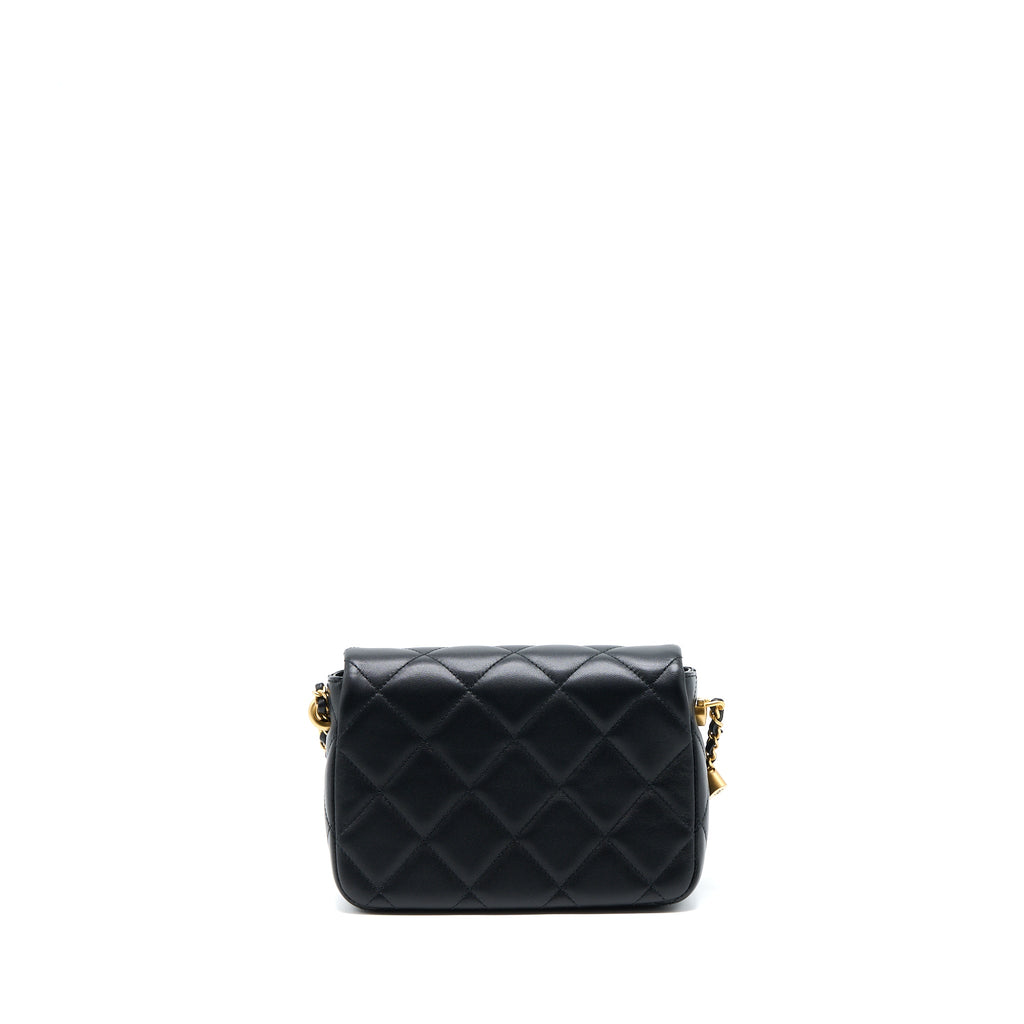 Chanel My Perfect Mini Flap Bag Black  (Microchip)