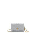 Chanel Pearl Crush Wallet On Chain Lambskin Grey Brushed  (Microchip)