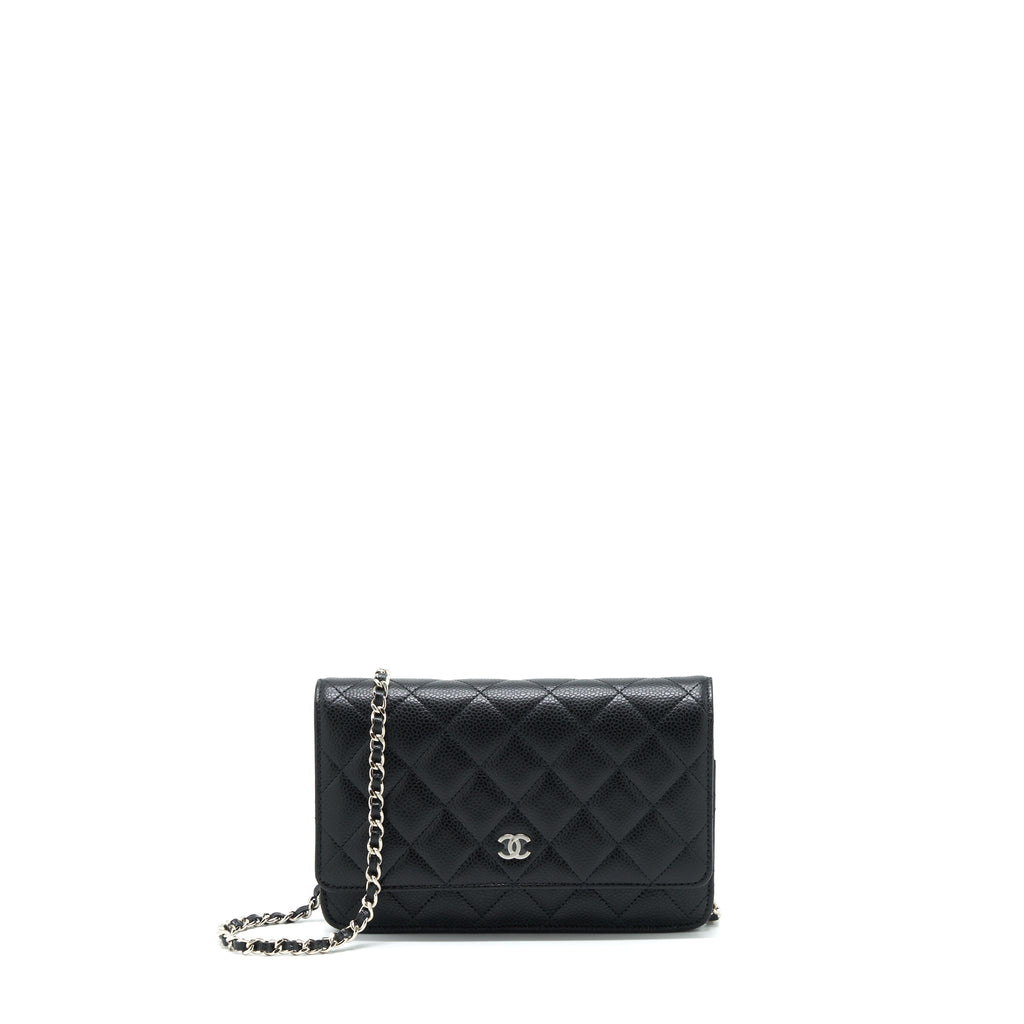 Chanel Classic Wallet On Chain Caviar Black  (Microchip)