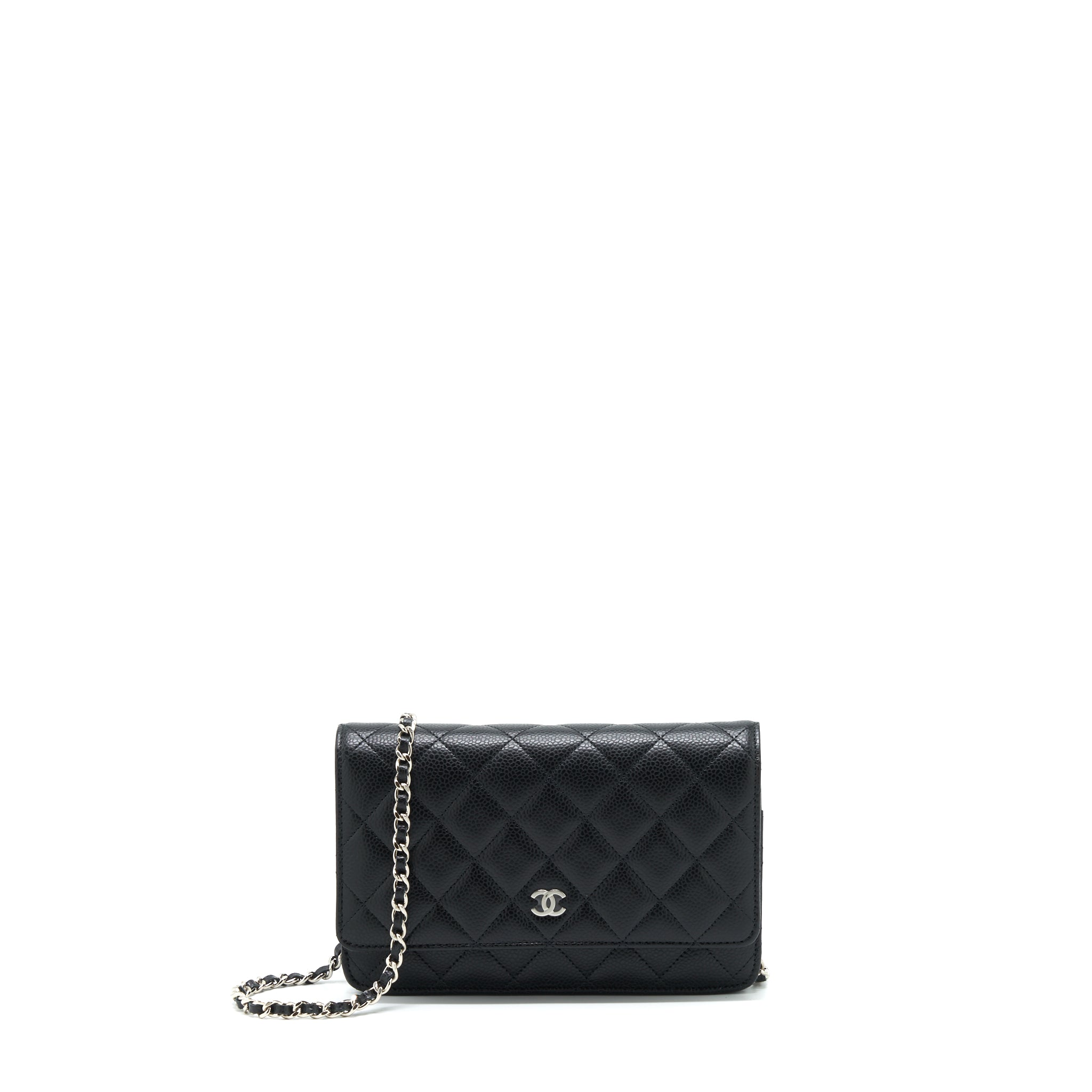 Chanel Classic Wallet On Chain Caviar Black  (Microchip)
