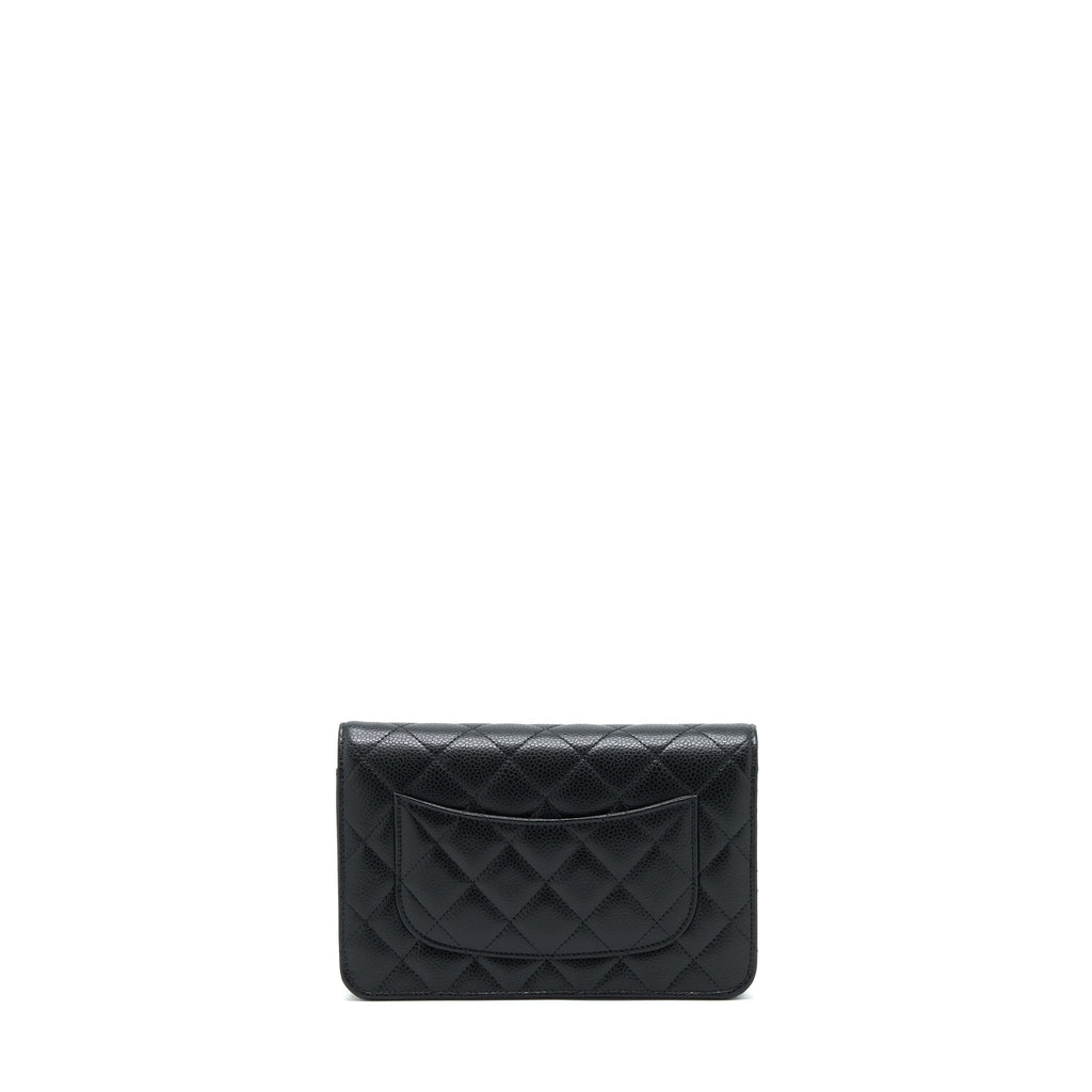 Chanel Classic Wallet On Chain Caviar Black  (Microchip)