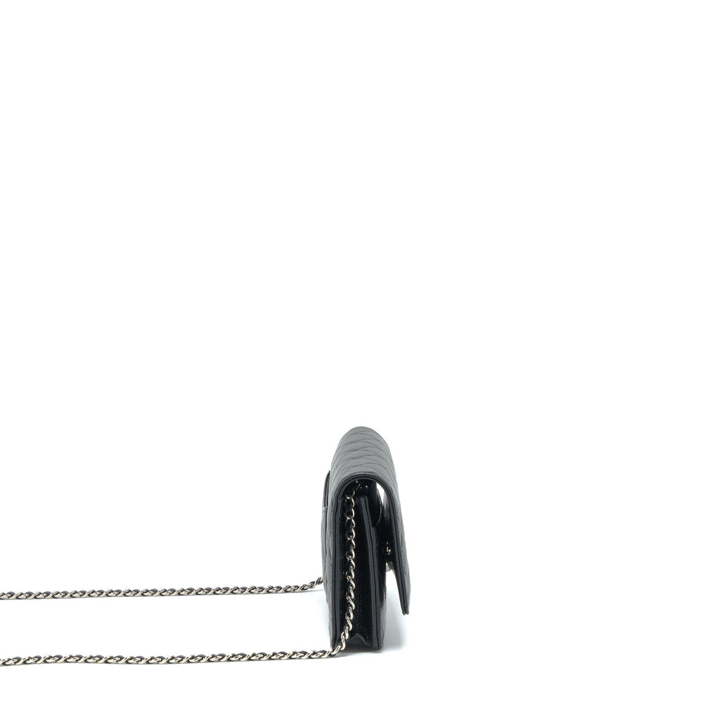 Chanel Classic Wallet On Chain Caviar Black  (Microchip)