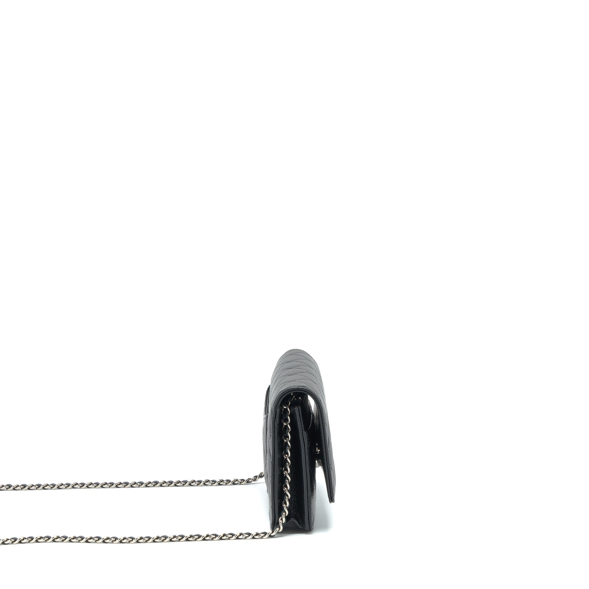 Chanel Classic Wallet On Chain Caviar Black  (Microchip)