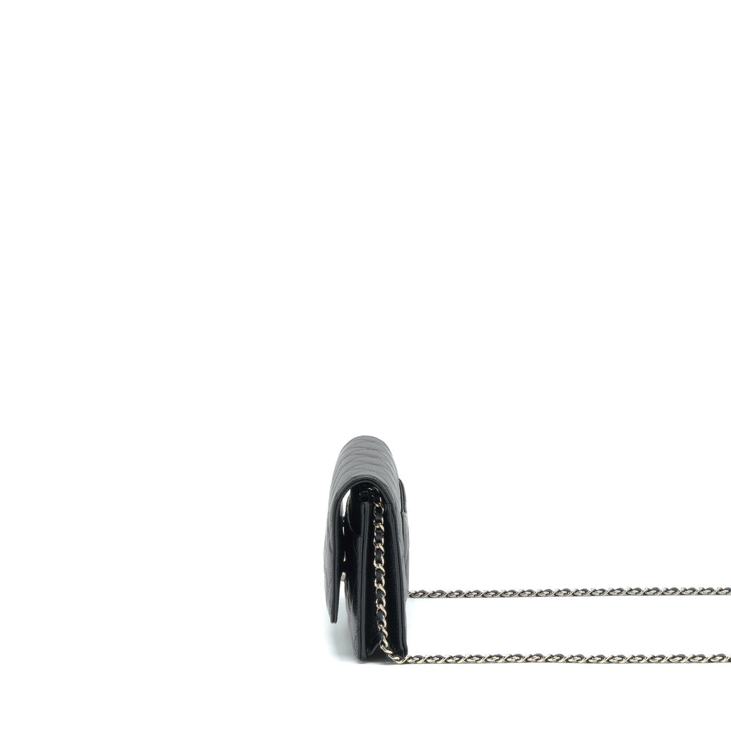 Chanel Classic Wallet On Chain Caviar Black  (Microchip)