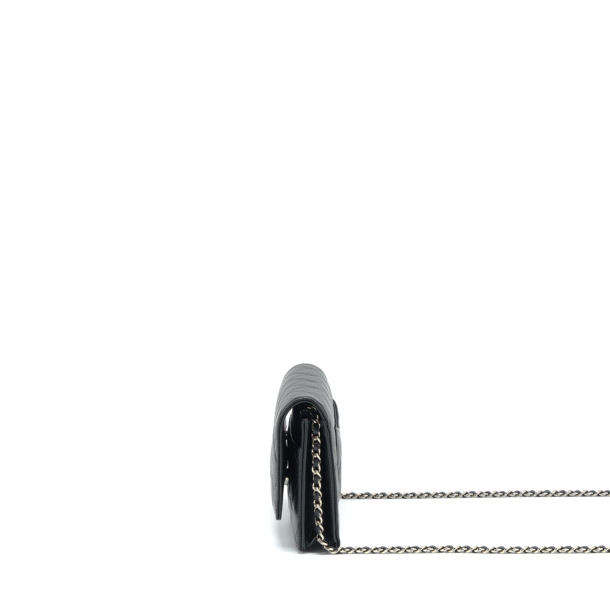 Chanel Classic Wallet On Chain Caviar Black  (Microchip)