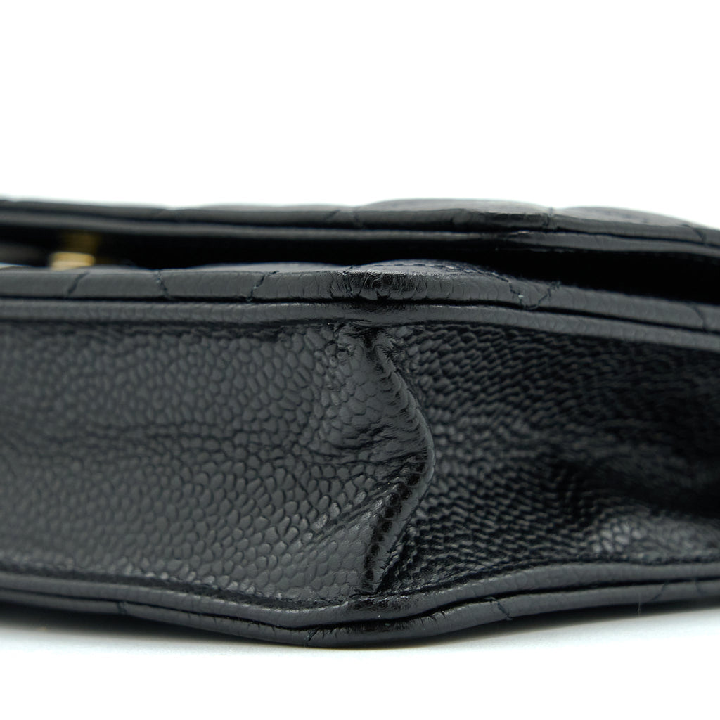 Chanel Classic Wallet On Chain Caviar Black