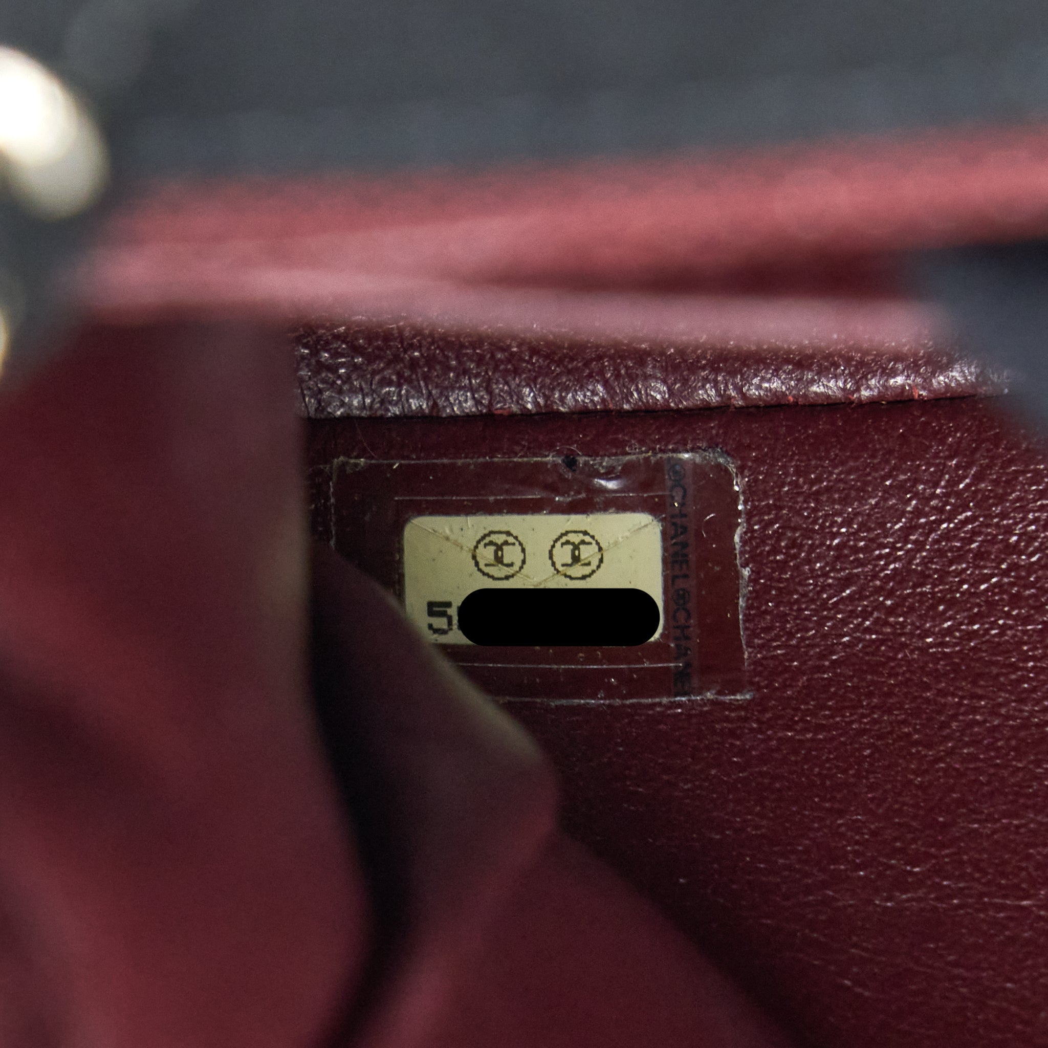 Chanel Vintage Medium Single Flap Bag Fabric Black