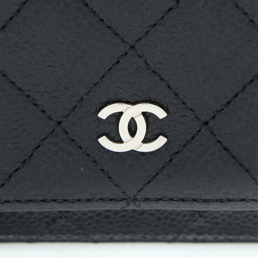 Chanel Classic Wallet on Chain Caviar Black