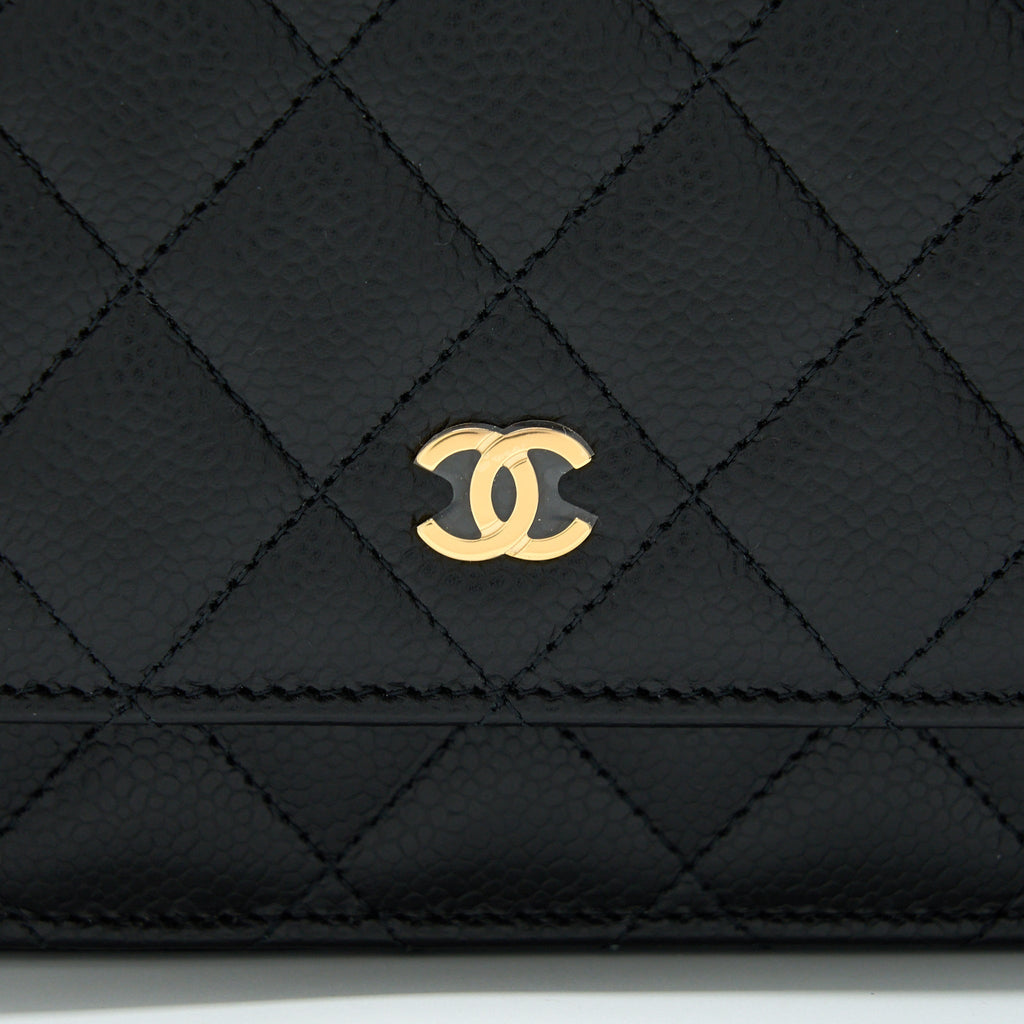 Chanel Classic Wallet On Chain Caviar Black