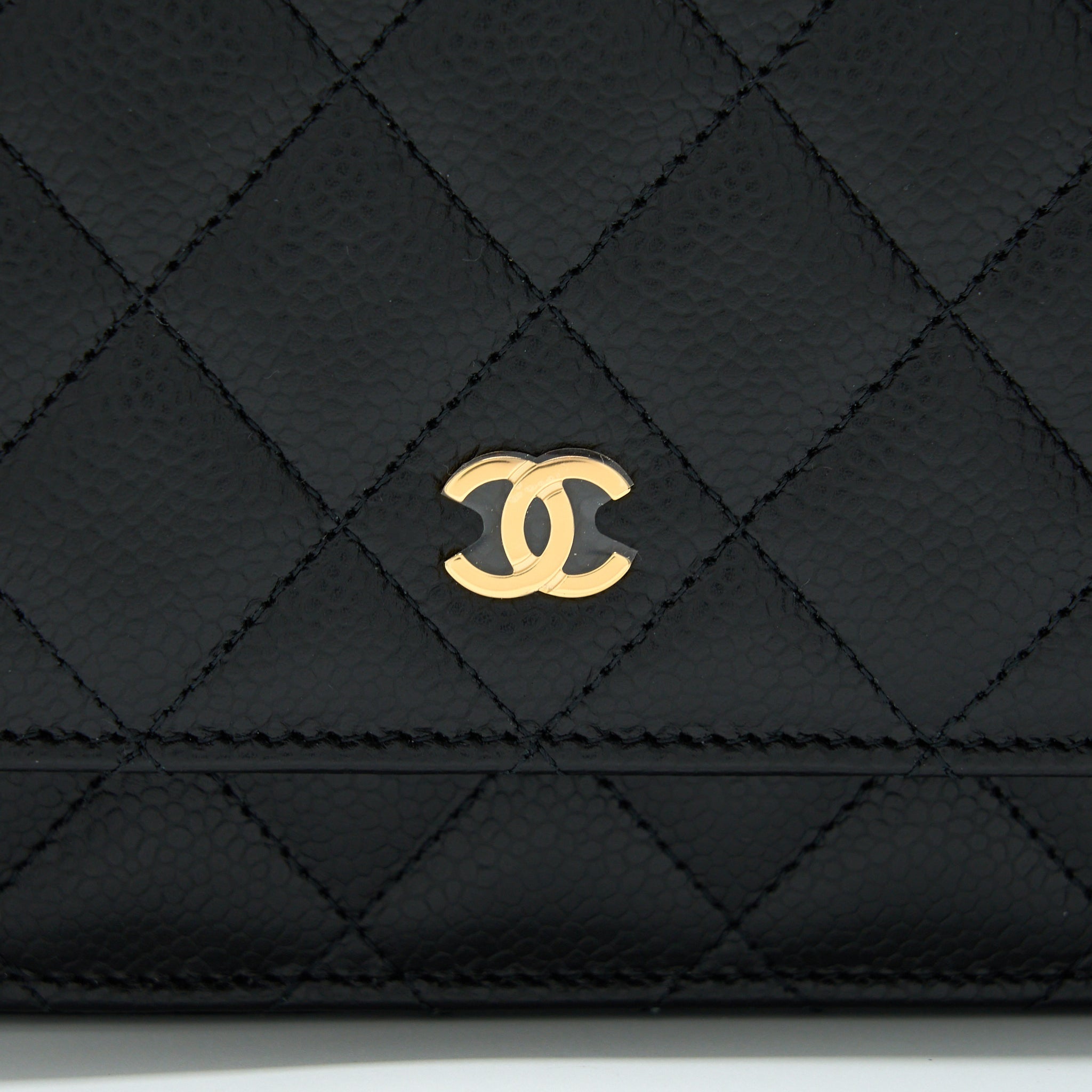 Chanel Classic Wallet On Chain Caviar Black