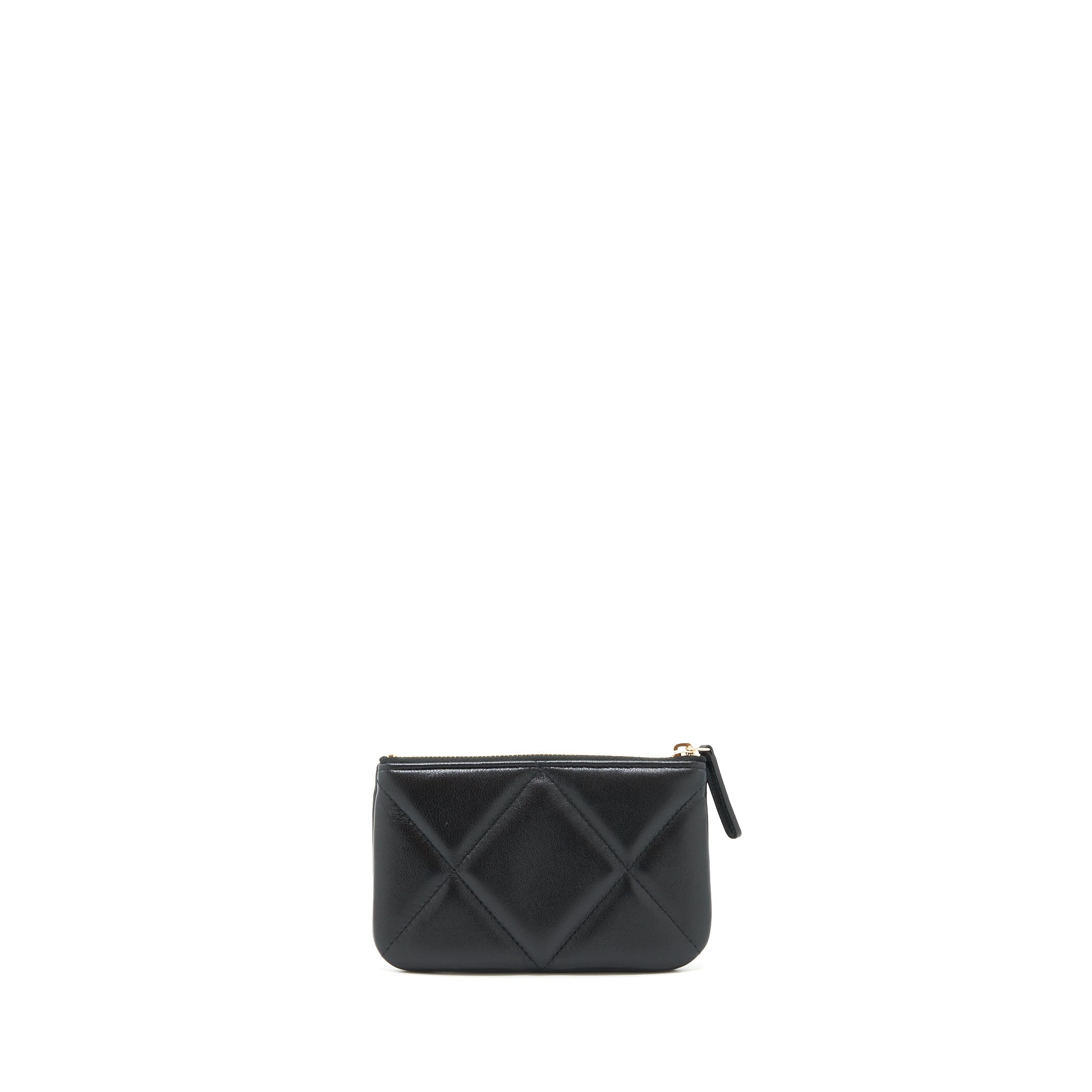 Chanel 19 Mini Pouch Lambskin Black