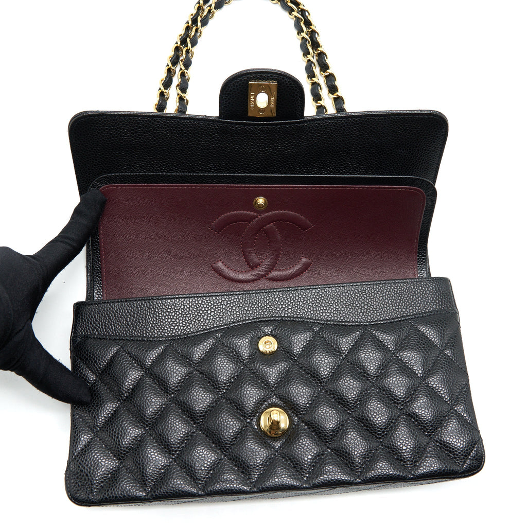 Chanel Medium Classic Flap bag Caviar Black