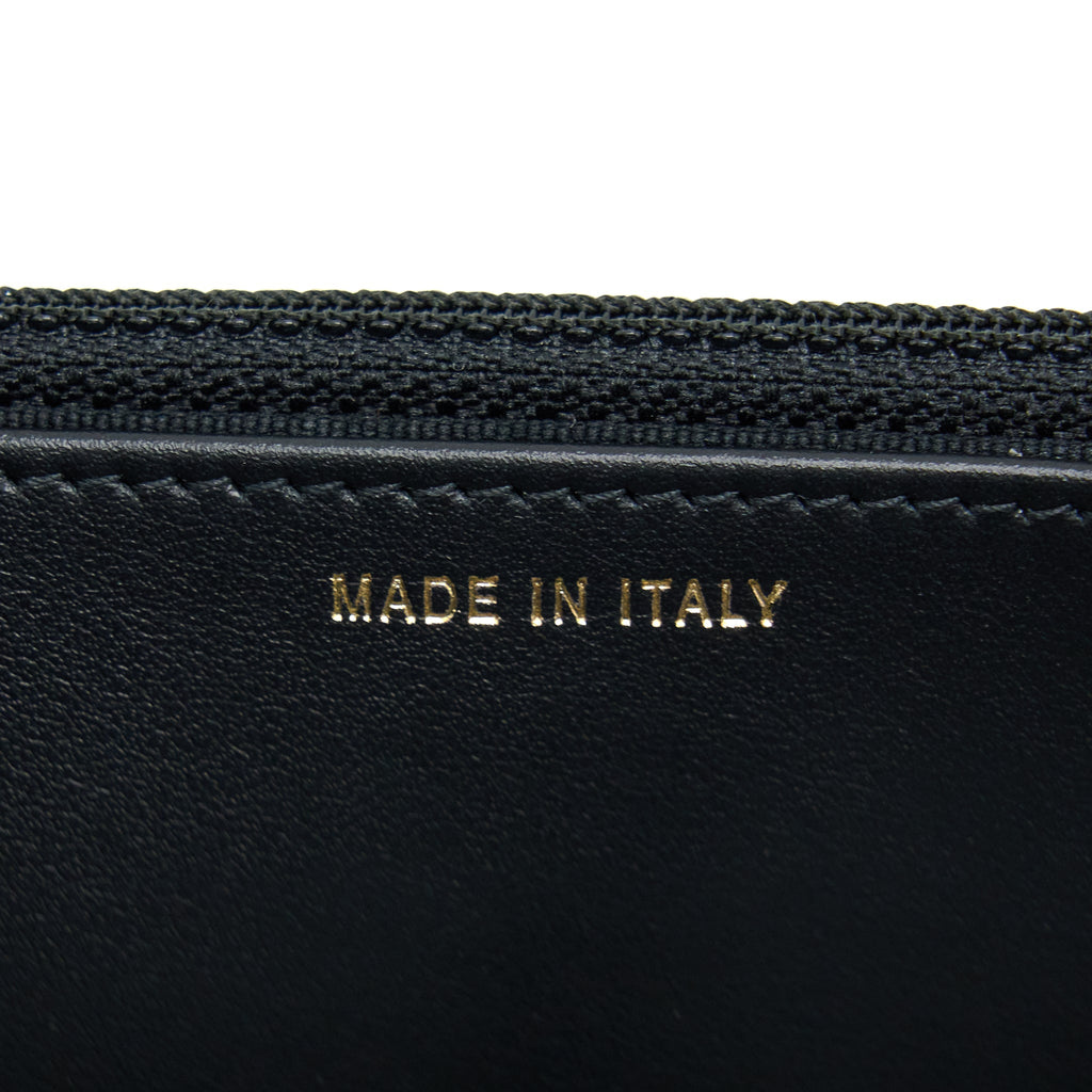 Chanel Letter Top Handle Wallet On Chain Caviar Black