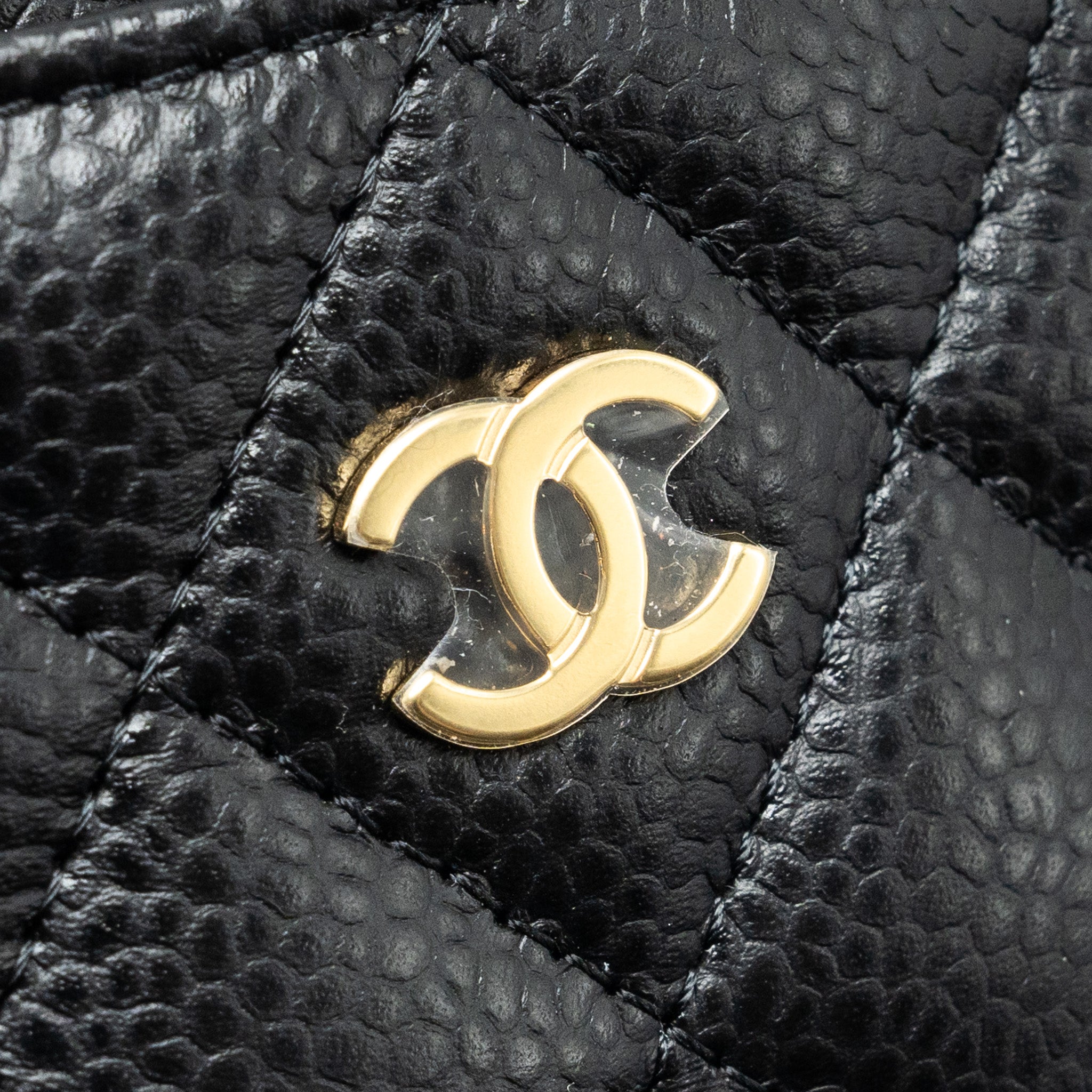 Chanel Classic Card Holder caviar black  (microchip)
