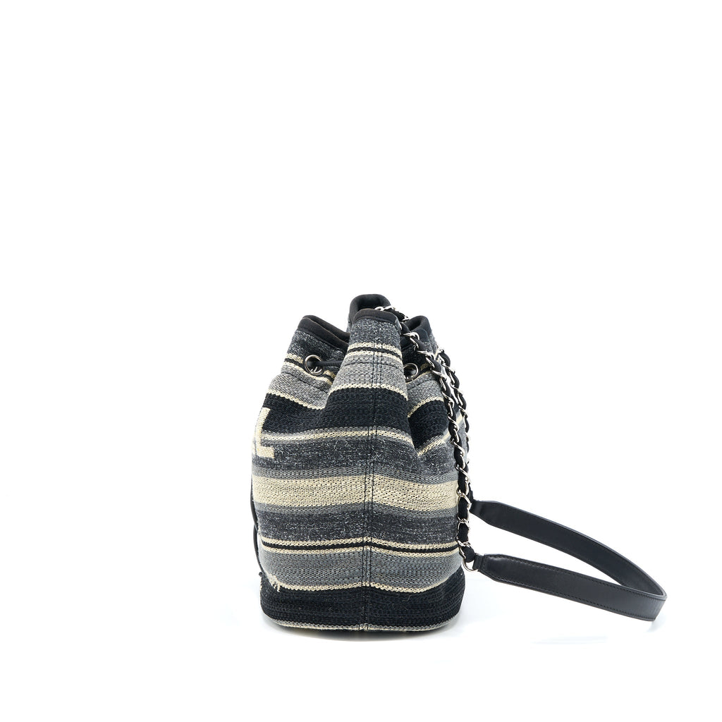 Chanel Rue Camborne Bucket Bag Fabric Multicolour
